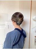 祭りのヘアセット
