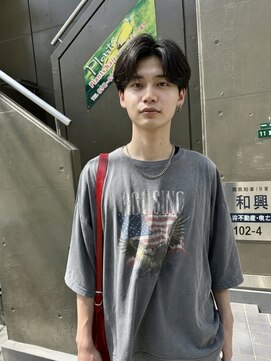 プランツヘアー リバースセンターパート 毛流れニュアンスパーマ 博多美容室