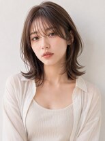 ヘアメイク アージュ 天神西通り店(HAIR MAKE age)&nbsp;顔周りカット 髪質改善 ショコラグレージュ 外ハネ くびれヘア