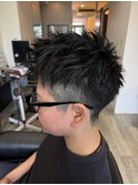 アップバングショート