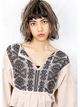 ヘアサロン ガリカ 表参道(hair salon Gallica) ☆ グレージュ ＆ 毛束感 ☆オン眉斜めバングひし形シルエット☆