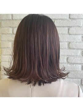 ロンド 表参道店(Lond) 【Lond omotesando 店長rico】大人ピンク切りっぱなしボブ