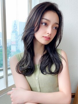 アフロート ディル(AFLOAT D'L) 大人かわいいひし形シルエット ショコラグレージュ 外ハネ 小顔