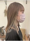 イヤリングカラーでイメチェン☆ミルクティーアッシュ
