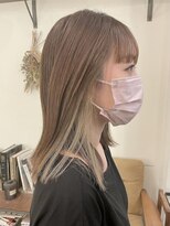 ベック ヘアサロン(BEKKU hair salon) イヤリングカラーでイメチェン☆ミルクティーアッシュ