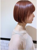 【BEHIVE 高橋】 ミニボブ×コーラルピンク