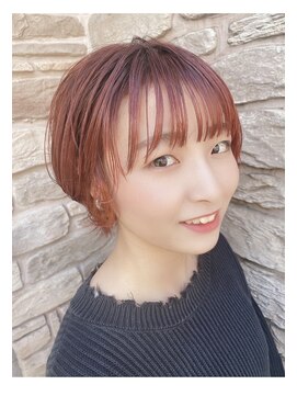 ヘアメイク ポルテ(HAIR MAKE PORTE) テラコッタオレンジ×ショート