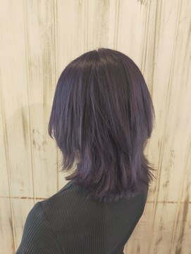 フェニーチェ 高崎(FENICE) ウルフカット×ディープブルーラベンダー