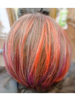ヘアーメイク デコ トウキョウ 大島店(hair make Deco. Tokyo)&nbsp;イヤリングカラーやハイライトカラーが可愛いです
