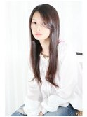 40代50代/ボブウルフ/ココアベージュ/黒髪/グレージュカラー