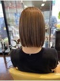 ハイトーンシースルーボブ