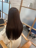 ロングヘア＊髪質改善ストレート＊暗髪【ZinaCENTRAL】