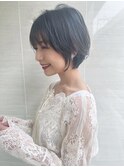 大人可愛い黒髪ショートボブ