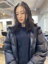 ソイ 下北沢(soi)&nbsp;黒髪ロングの極ゆるウェーブパーマ