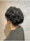 MEN’S HAIR/ブルーブラック/フェザーパーマ/本八幡