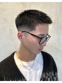 クロップスタイル/スキンフェード//スパイキーショート