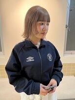 ハル ヘアスタジオ(haRu hair studio)&nbsp;切りっぱなしボブ×顔周りレイヤー