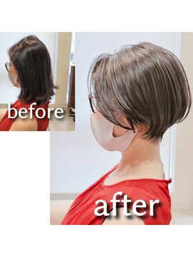 アッシュ 清瀬店(Ash) 首を綺麗に見せるハンサムショート