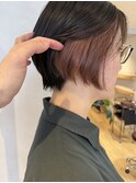 【堀惠】インナーカラーイヤリングカラーブラウン吉祥寺ショート