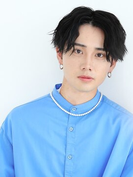 インアンドヤング(in&yang) ツイスパ波打ちセンターパートツーブロックコンマセンターパート