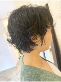 ランダムパーマ×ショート