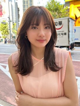 ジーナ 銀座中央通り(Zina) 髪質改善*艶ブラウンフェミニンロング*美髪【Zina銀座中央】