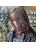 pink× grey