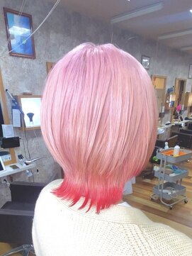 イエローコーン 金沢文庫店(YELLOW CORN) 裾カラー/ケアブリーチ/ダブルカラー/デザインカラー