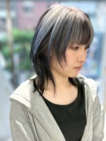 ファイブバイジエクト 堀江(FIVE by The Ect) 【似合わせデザインカラー】ホワイトブロンド/エンドカラー