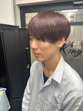 キング 心斎橋店(K!ng) ハイライトカラーミルクティーベージュレイヤーカット