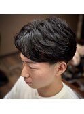 ツーブロック×ニュアンスパーマ