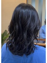 シアン 栄店(CYAN.)&nbsp;ミディアムヘアにゆるっとコテ巻きっぽパーマ