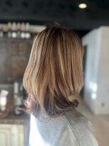 サンカリ 真法院店(SANKARI) 【ハイライト×ピンクブラウンのレイヤースタイル】