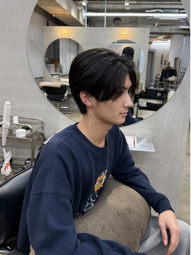 メンズ/メンズカット/韓国マッシュ/センターパート