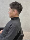 MEN’S HAIR/波巻きツイストスパイラル/リバースセンターパート