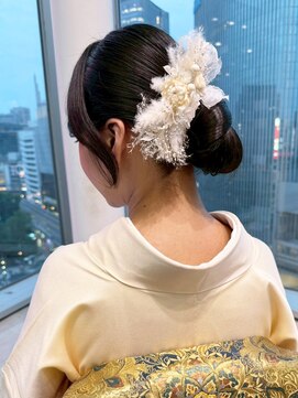 アルバム 渋谷パルコ(ALBUM) 着物ヘアおくれ毛ロングダークアッシュ_ba576732