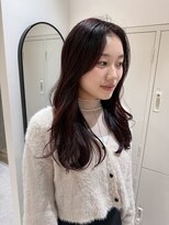 フレームプラス 天王寺あべの店(FRAME+) ワインレッドつやボブ