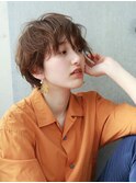 『マッシュショート×ふわくしゅパーマ1』