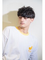 スパイキーショート/ブルーブラック/フェザーパーマ/13