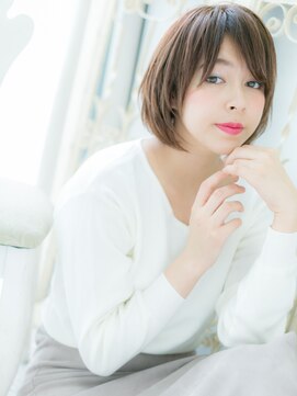 モッズ ヘア 福岡姪浜店(mod's hair) *mod's姪浜*…無造作カールのカジュアル丸みショートa