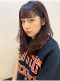【山田】アフロート 無造作カールショートバングベリーピンク
