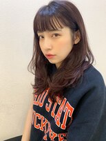 【山田】アフロート 無造作カールショートバングベリーピンク