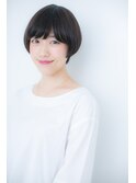 ネイビーカラーマッシュヘアサラ艶グラボブY北浦和20代30代40代