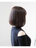 ブリーチ毛からのトーンダウン！艶と透明感のあるブラウン