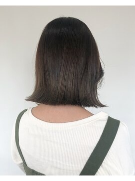 モワ 仙台(Mois) 【mois】ぷつんボブ×オリーブベージュ(仙台／青葉区)