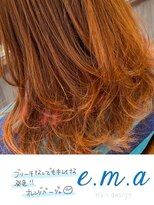 エマヘアデザイン(e.m.a Hair design) オレンジベージュ