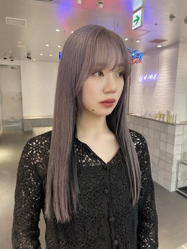 ゲーム 原宿店(GAME) インナーカラー/ダブルカラー/ミルクティーベージュ/ボブ