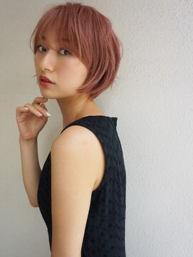ブゾン(buZon) 【buZonブゾン】ピンクベージュショートボブ
