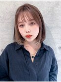 20代30代40代小顔ボブ　インナーカラー