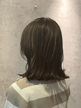 ユッカ エコル 塚口(YUCCA ekolu) 【ekolu　三好】オリーブブラウン/簡単外ハネ/似合わせボブ